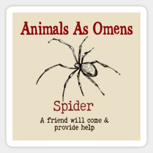 ANIMAL OMEN BLACK SPIDER Magnet